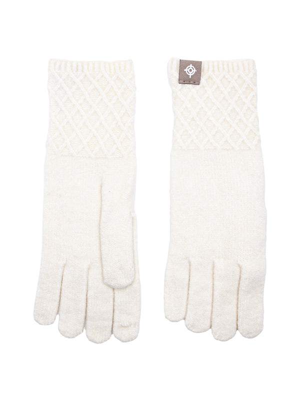 Vante m/mønster Offwhite